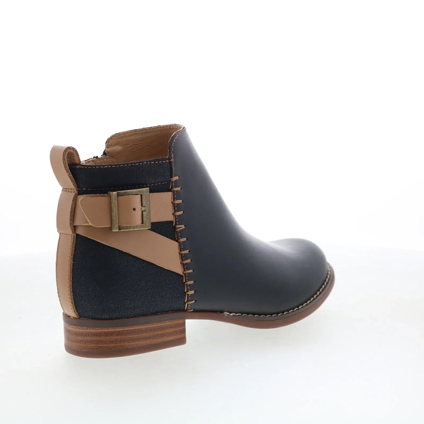 Spenco Dove Creek Boots SP1002BLK Womens Black Leather Ankle & Booties Boots