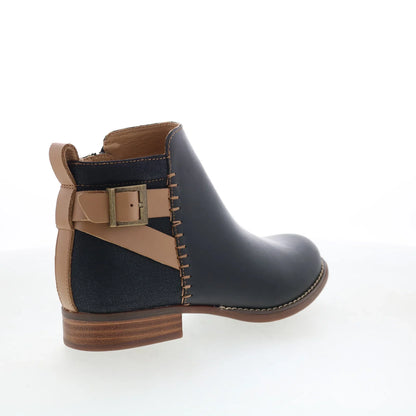 Spenco Dove Creek Boots SP1002BLK Womens Black Leather Ankle & Booties Boots