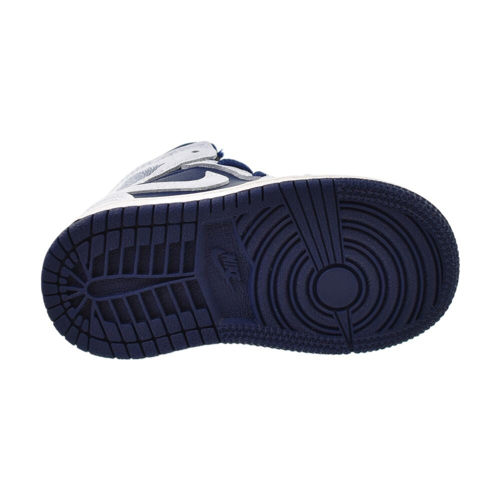 Jordan 1 Mid (TD) Toddlers' Shoes Blue Void/Pure Platinum dq8425-403
