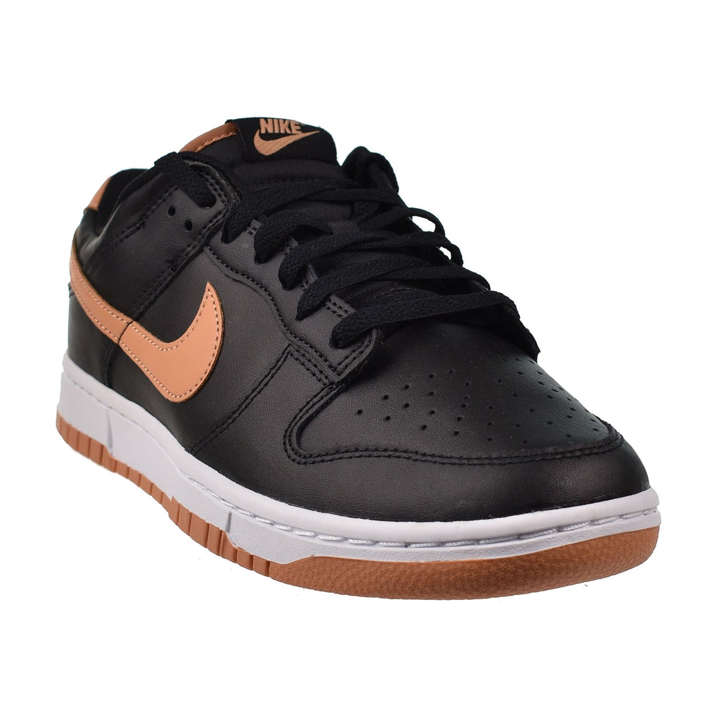 Nike Dunk Low Men's Shoes Black-Amber Brown