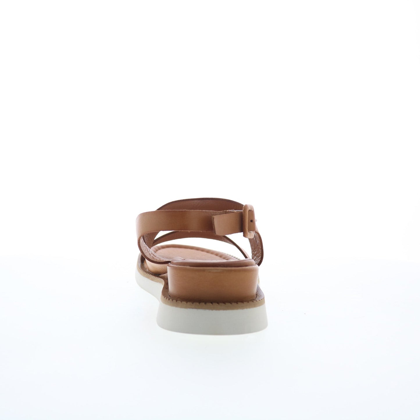 Miz Mooz Elliot Womens Brown Leather Hook & Loop Strap Sandals Shoes
