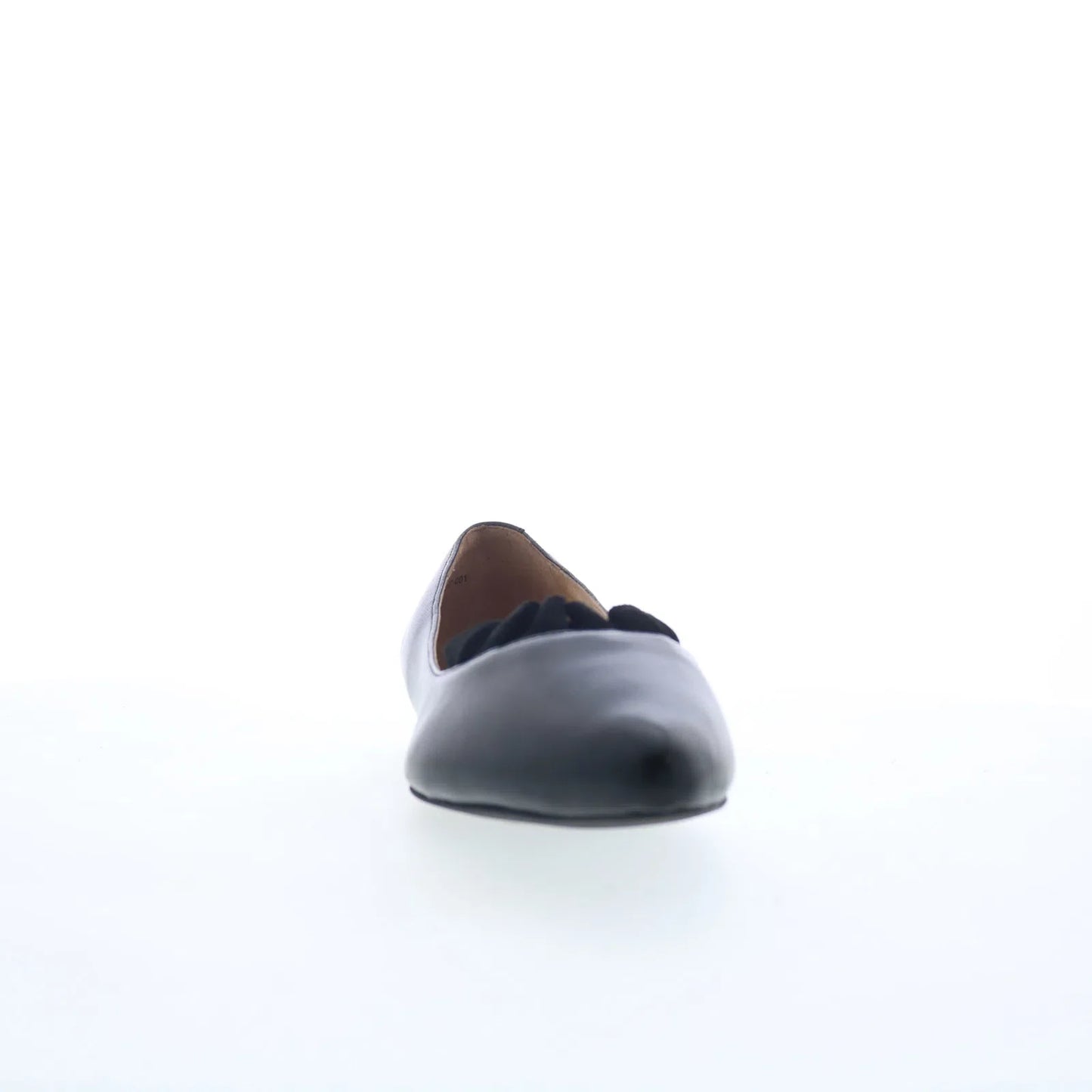 Trotters Elsie T2357-001 Womens Black Leather Slip On Ballet Flats Shoes