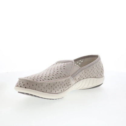 Spenco Equinox Slip-On SP1092DOV Womens Gray Suede Loafer Slippers Shoes