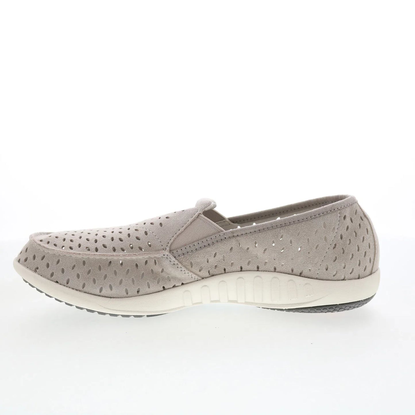 Spenco Equinox Slip-On SP1092DOV Womens Gray Suede Loafer Slippers Shoes