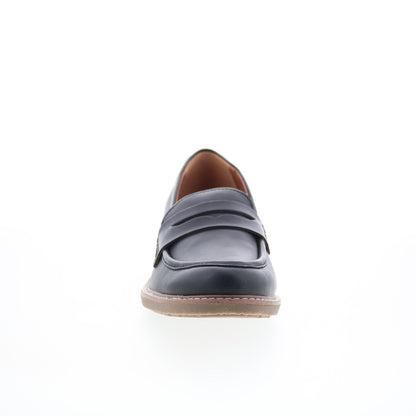 Earth Javas ETJAVAS Womens Brown Leather Loafers & Slip Ons Penny Shoes