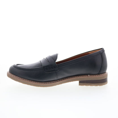 Earth Javas ETJAVAS Womens Brown Leather Loafers & Slip Ons Penny Shoes