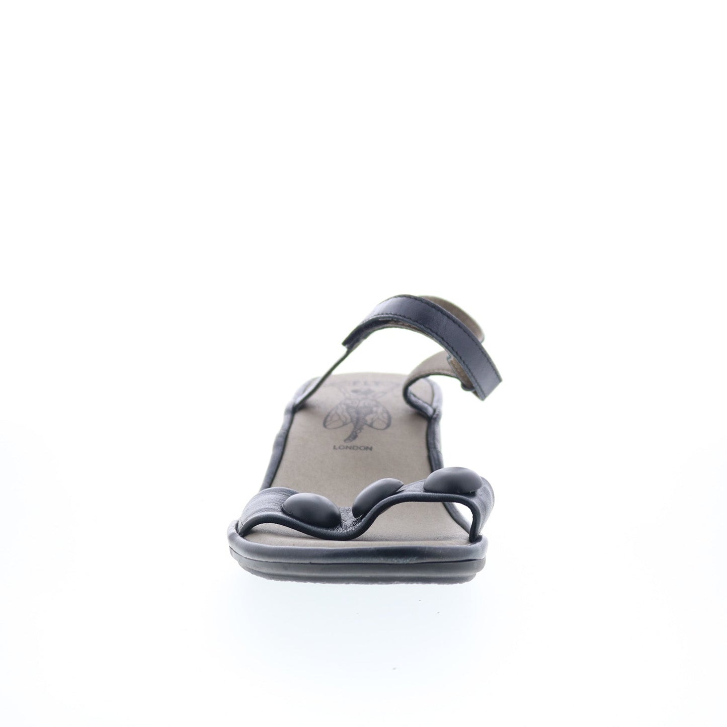 Fly London Exie EXIE487FLY-003 Womens Black Heeled Sandals Shoes