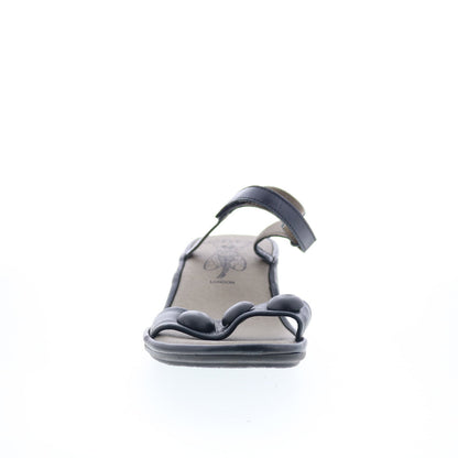 Fly London Exie EXIE487FLY-003 Womens Black Heeled Sandals Shoes