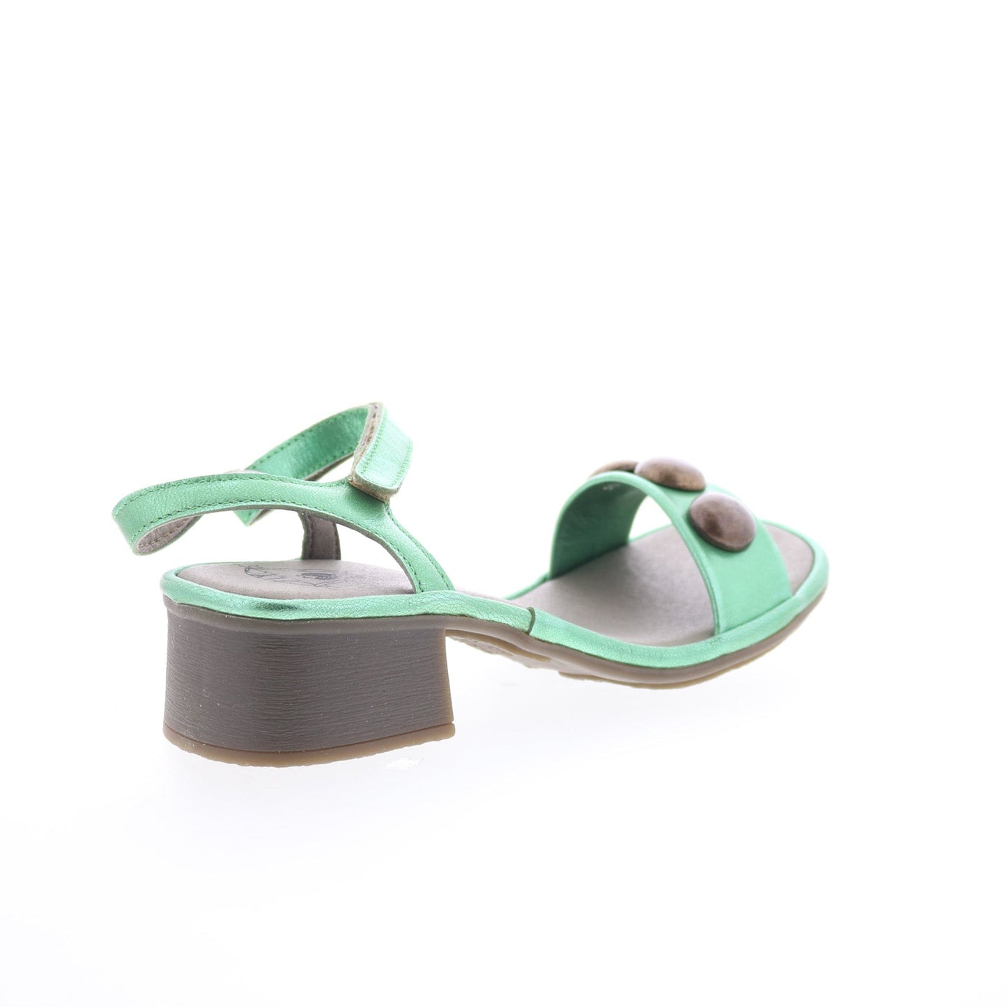 Fly London Exie EXIE487FLY-001 Womens Green Leather Heeled Sandals Shoes