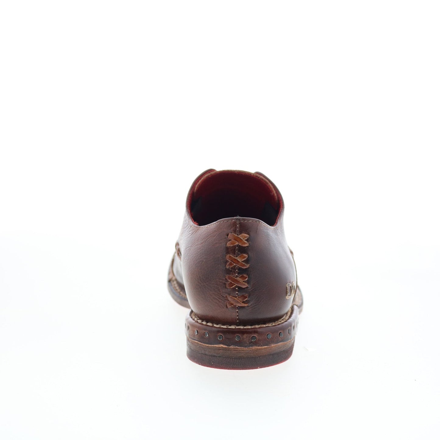 Bed Stu Rose F321135 Womens Brown Leather Slip On Oxford Flats Shoes