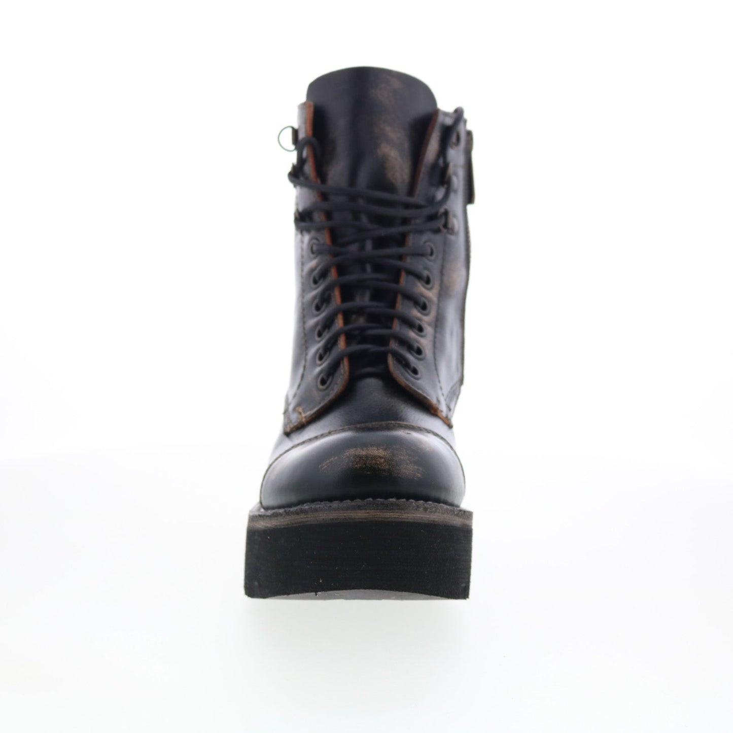 Bed Stu Prudence HI F393042 Womens Black Leather Lace Up Casual Dress Boots