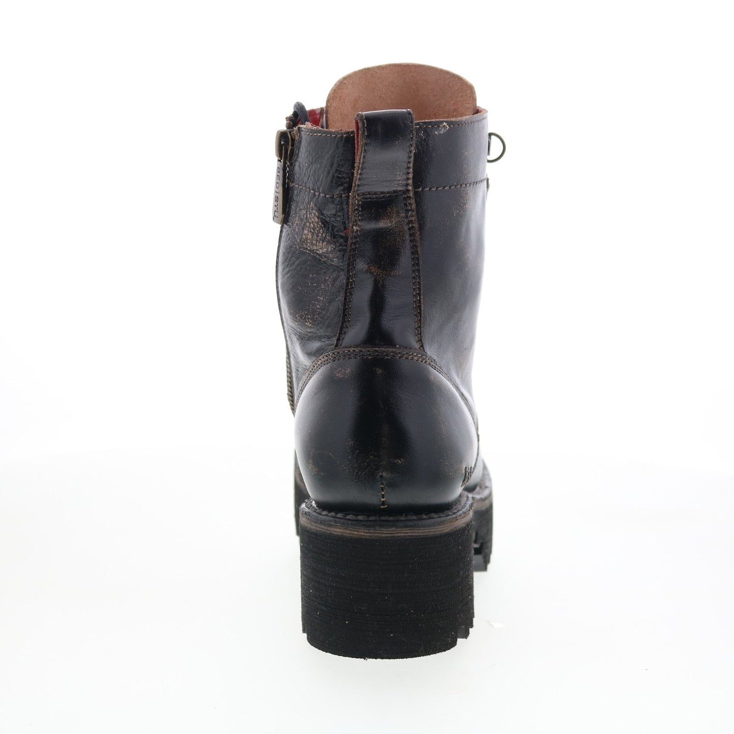 Bed Stu Prudence HI F393042 Womens Black Leather Lace Up Casual Dress Boots