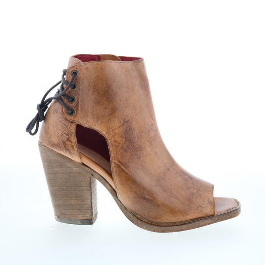 Bed Stu Angelique F399023 Womens Brown Leather Lace Up Ankle & Booties Boots