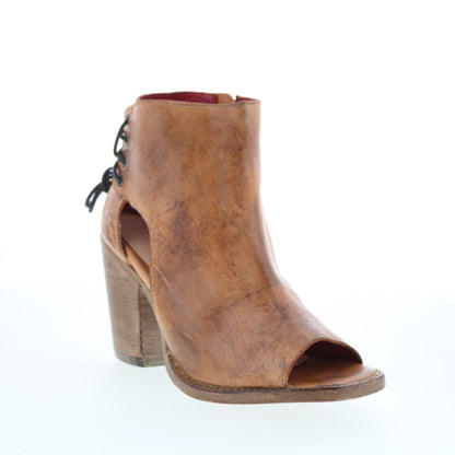 Bed Stu Angelique F399023 Womens Brown Leather Lace Up Ankle & Booties Boots