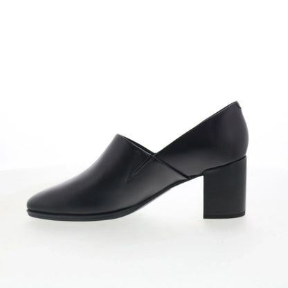 Clarks Freva 55 Lily 26172053 Womens Black Leather Slip On Pumps Heels Shoes