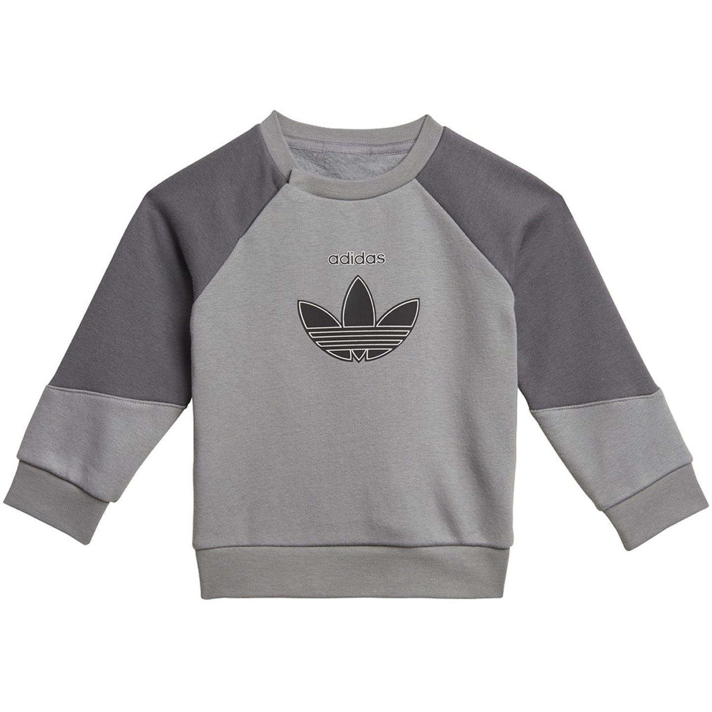Adidas SPRT Collection Toddlers/Little Kids' Crew Set Grey