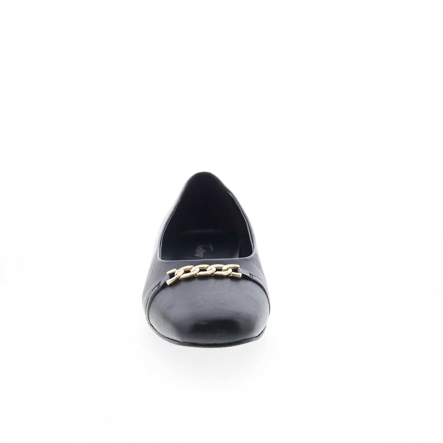 Trotters Harmony T2250-001 Womens Black Leather Slip On Ballet Flats Shoes