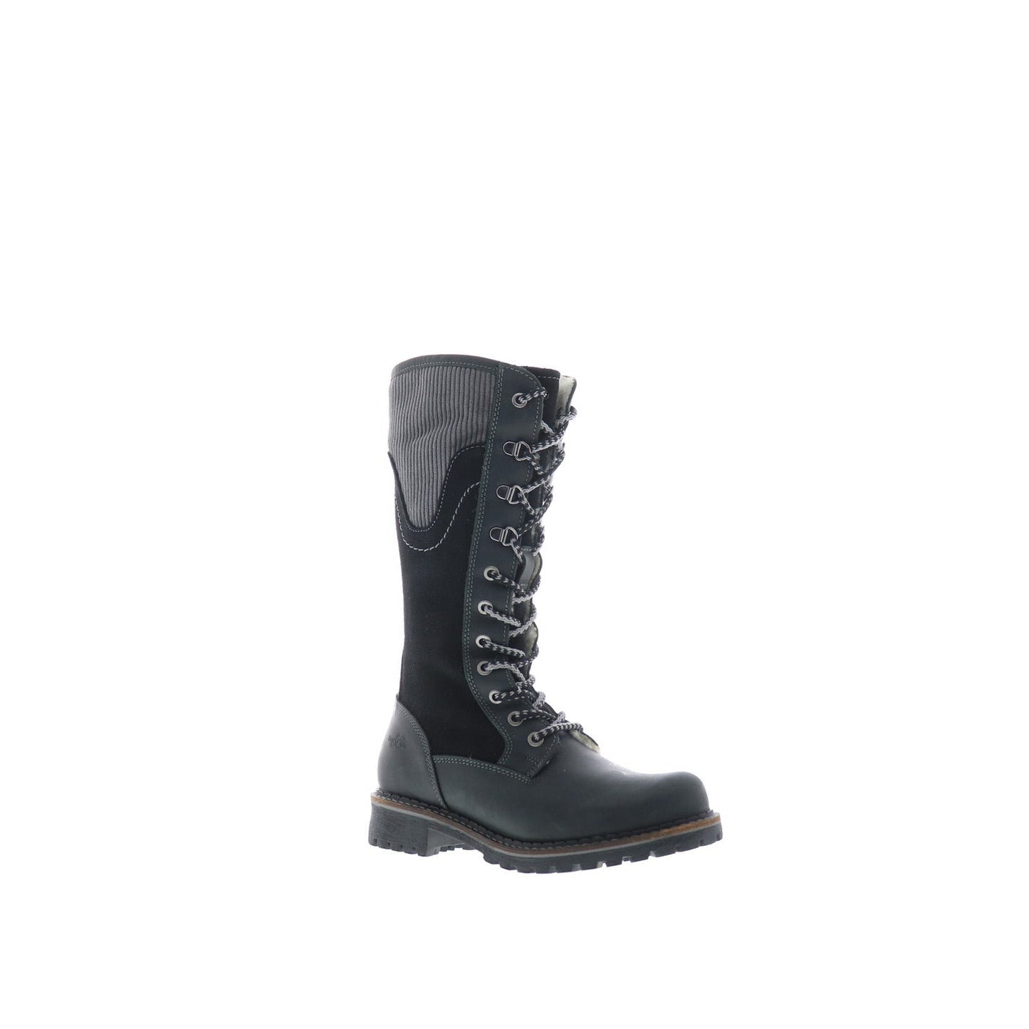 Bos. & Co. Harrison Womens Black Leather Lace Up Casual Dress Boots