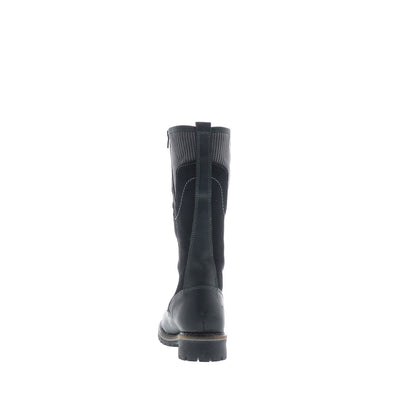 Bos. & Co. Harrison Womens Black Leather Lace Up Casual Dress Boots