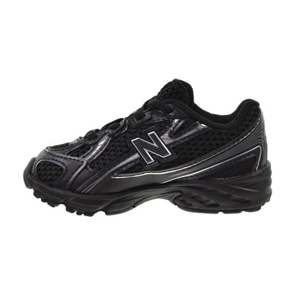 New Balance 740 Bungee Lace Toddlers' Shoes Black/Silver iz740-bm