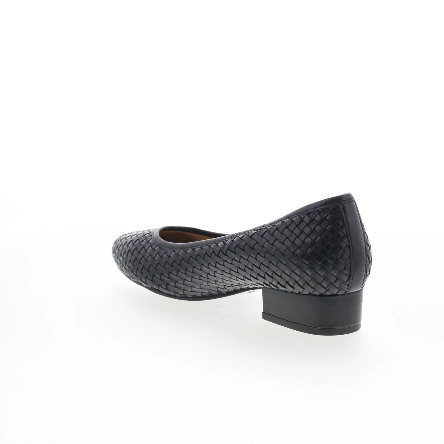 Trotters Jade T2269-001 Womens Black Leather Slip On Pumps Heels Shoes