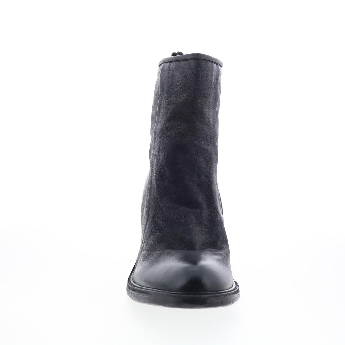 A.S. 98 Jase Womens Black Leather Zipper Ankle & Booties Boots