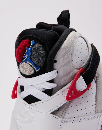 Jordan Air Jordan 8 Retro 'White and True Red' Grade-School
