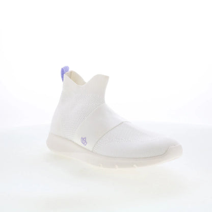 Spenco Karma Deluxe SP1196WHT Womens White Mesh Slip On Casual Dress Boots