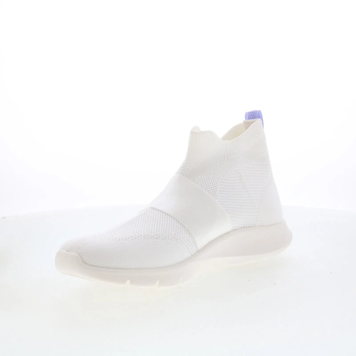 Spenco Karma Deluxe SP1196WHT Womens White Mesh Slip On Casual Dress Boots