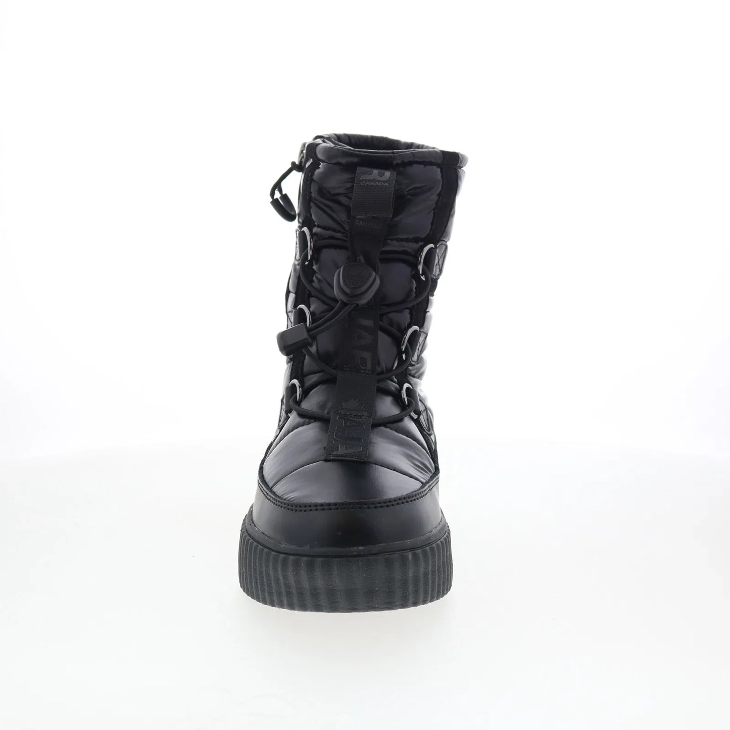 Pajar Kayden PDPAB00589.01 Womens Black Canvas Slip On Casual Dress Boots