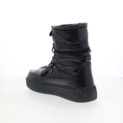 Pajar Kayden PDPAB00589.01 Womens Black Canvas Slip On Casual Dress Boots
