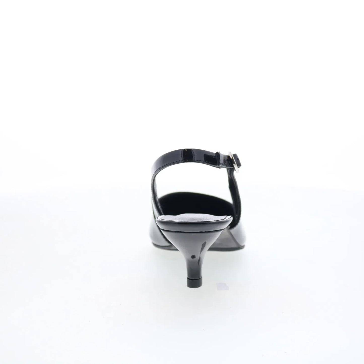 Trotters Keely T1907-005 Womens Black Patent Leather Slingback Heels Shoes