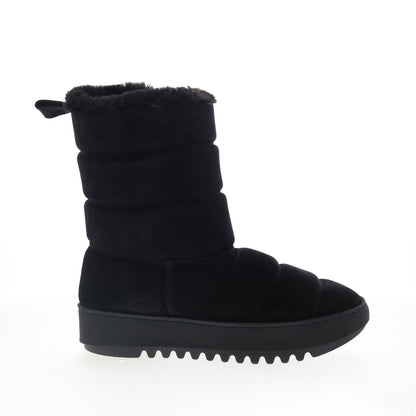 Aquatalia Alcee Waterproof L495201 Womens Black Suede Casual Dress Boots
