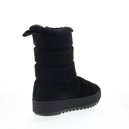 Aquatalia Alcee Waterproof L495201 Womens Black Suede Casual Dress Boots
