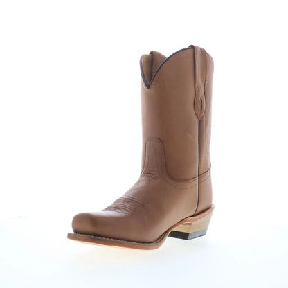Jama Old West Western Boots 18147 Womens Brown Leather Cowboy Western Boots