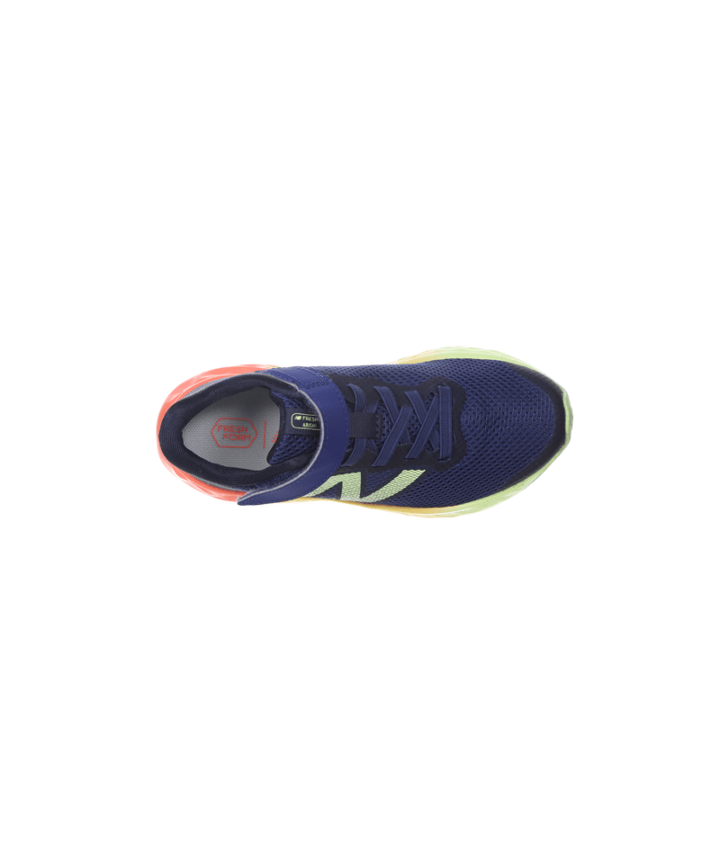 New Balance Kid's Fresh Foam Arishi v4 Bungee Lace with Strap Shoe Blue Oyster