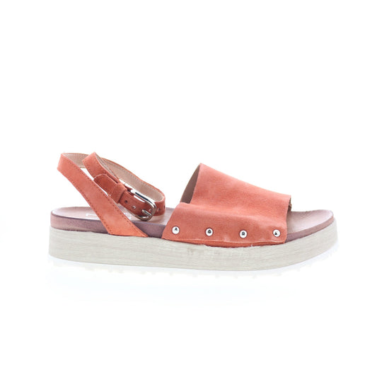 Miz Mooz Stella M06017-202-0001 Womens Brown Suede Slingback Sandals Shoes