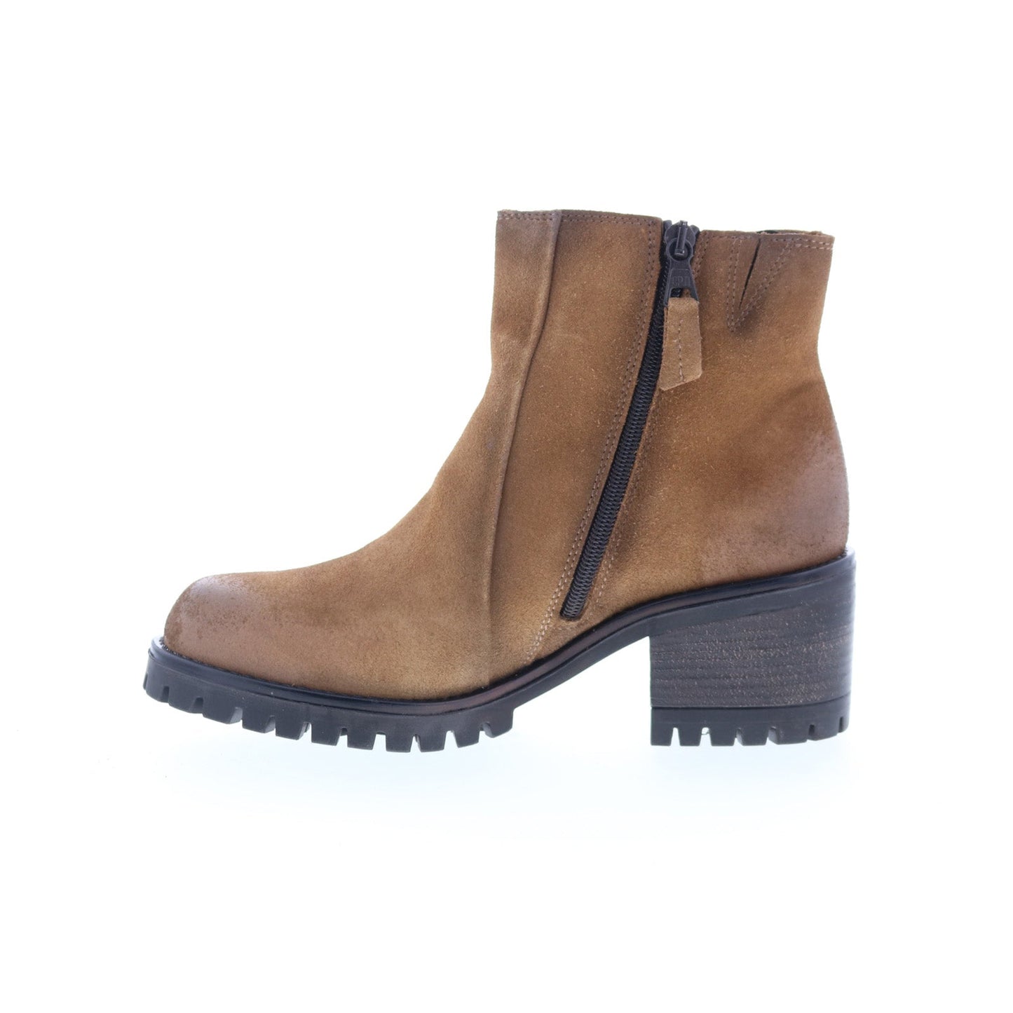 Miz Mooz Maiden Womens Brown Suede Zipper Ankle & Booties Boots