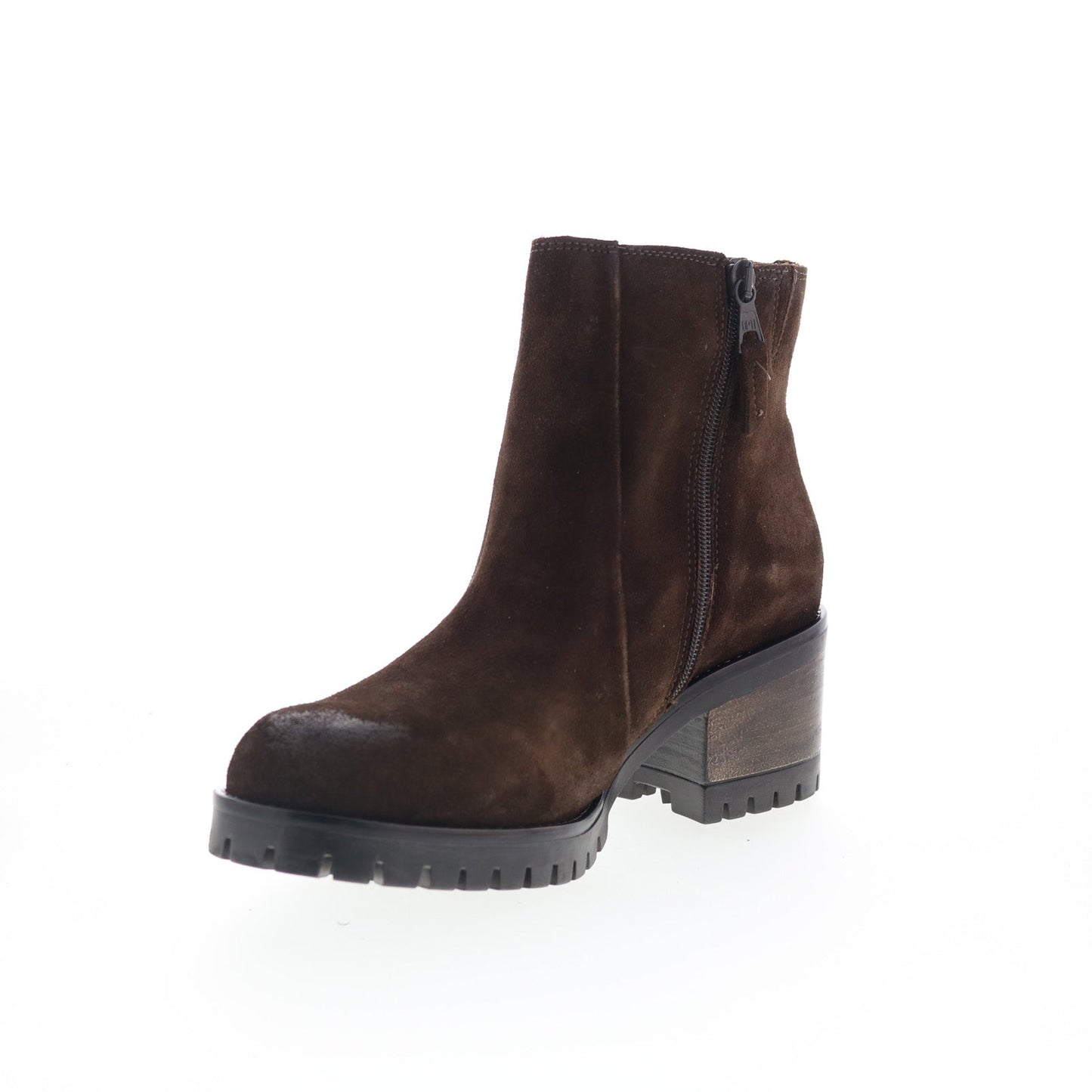 Miz Mooz Maiden Womens Brown Suede Zipper Ankle & Booties Boots