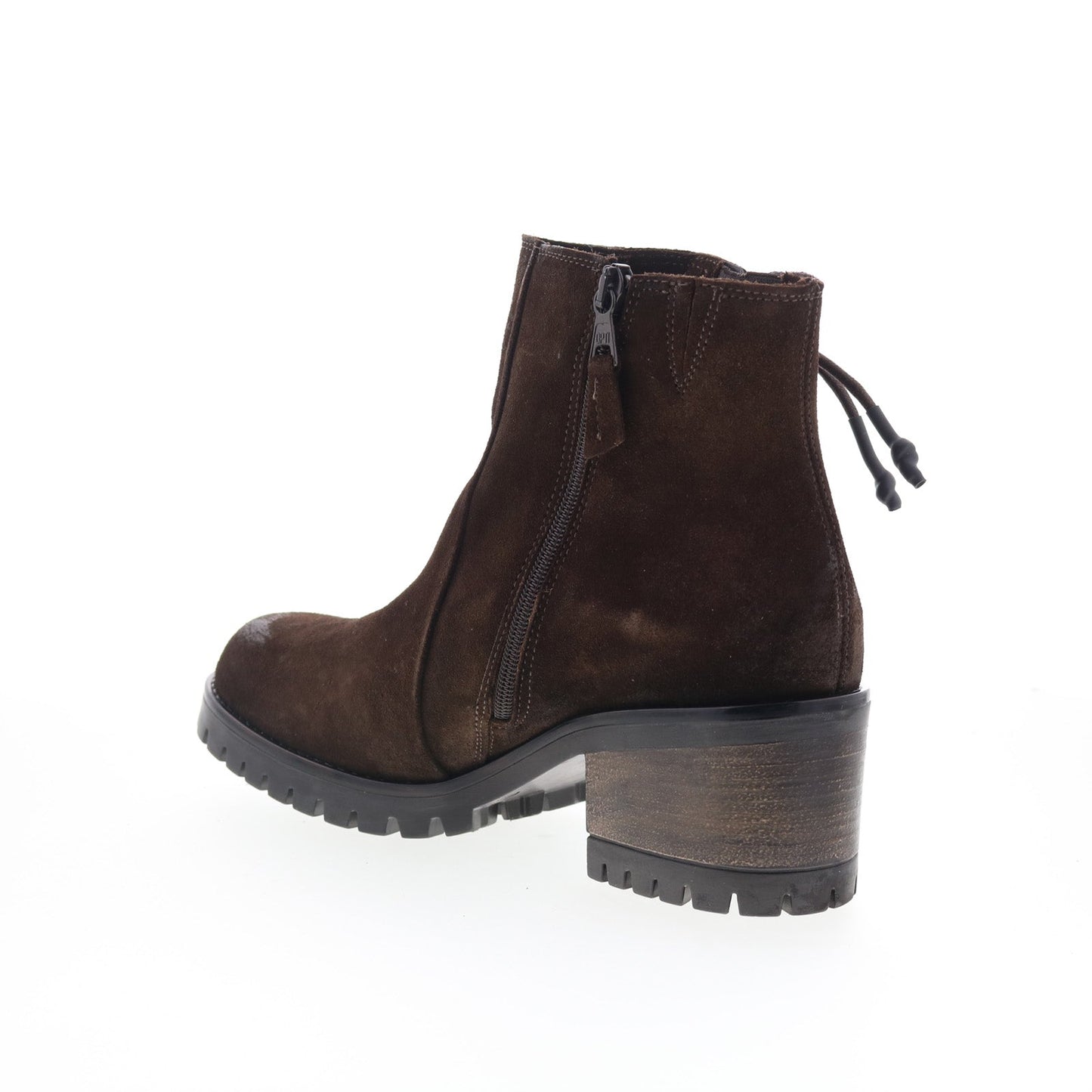 Miz Mooz Maiden Womens Brown Suede Zipper Ankle & Booties Boots