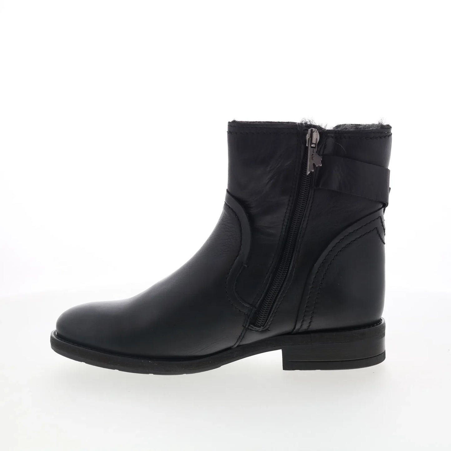 Pajar Memory 53866 Womens Black Leather Hook & Loop Ankle & Booties Boots