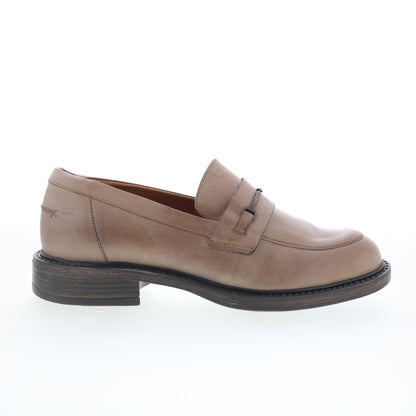 Miz Mooz Monnie Womens Beige Leather Slip On Loafers & Slip Ons Casual Shoes