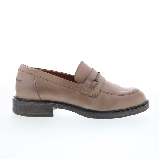 Miz Mooz Monnie Womens Beige Leather Slip On Loafers & Slip Ons Casual Shoes