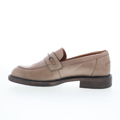 Miz Mooz Monnie Womens Beige Leather Slip On Loafers & Slip Ons Casual Shoes