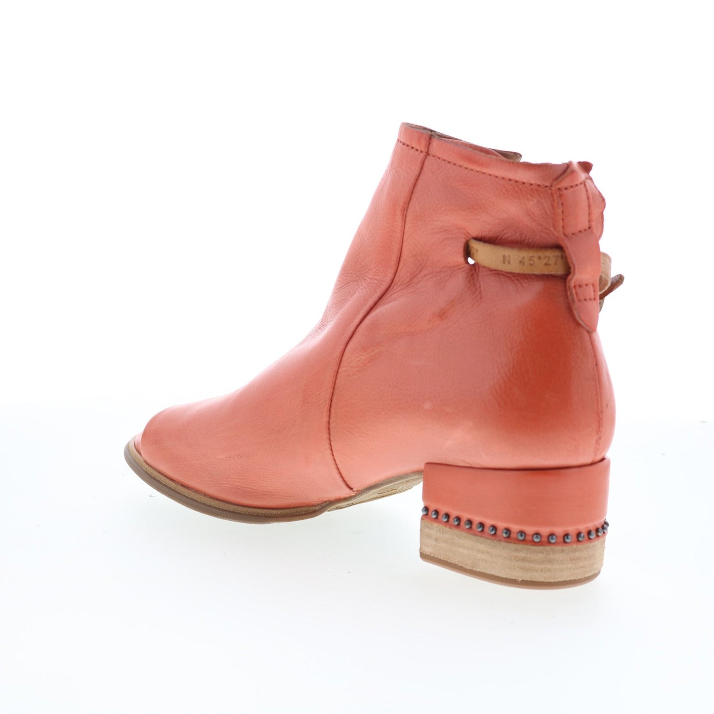A.S. 98 Morgan Womens Brown Leather Hook & Loop Ankle & Booties Boots