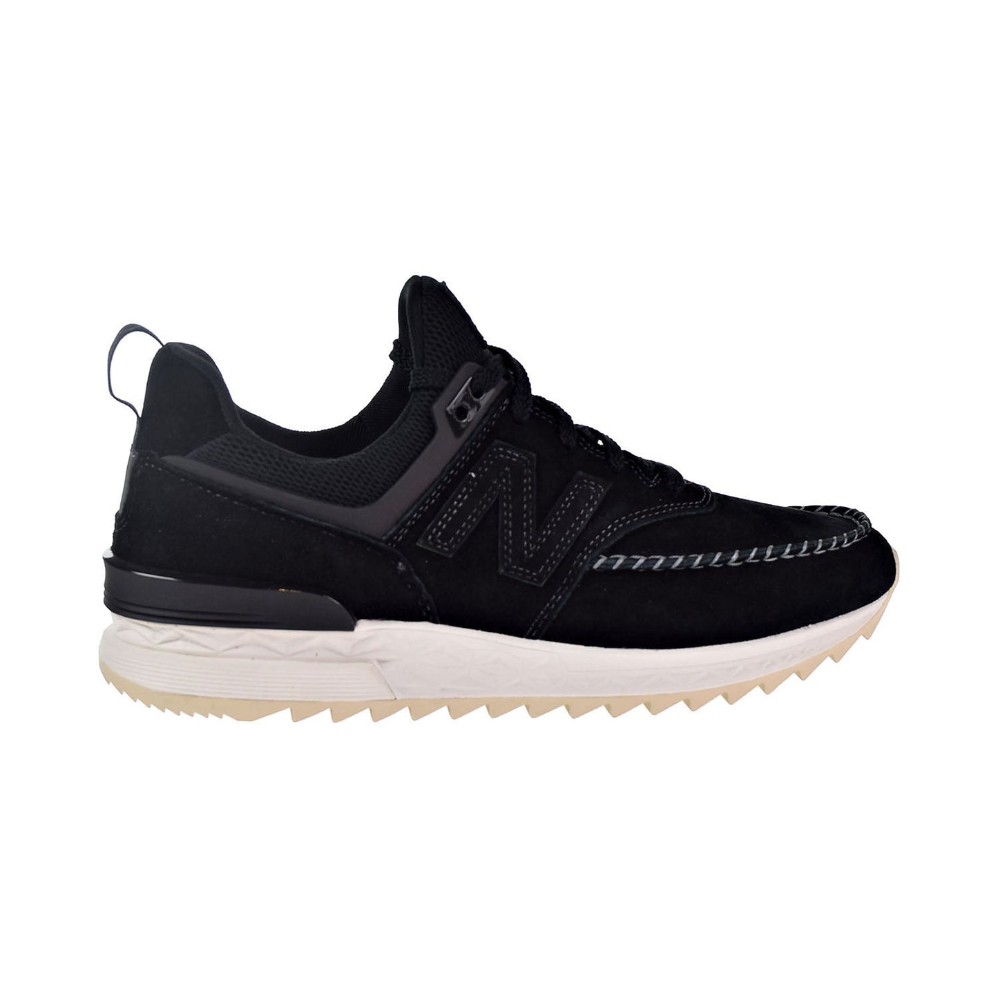 New Balance 574 Sport Mens Shoes Black/Sea Salt