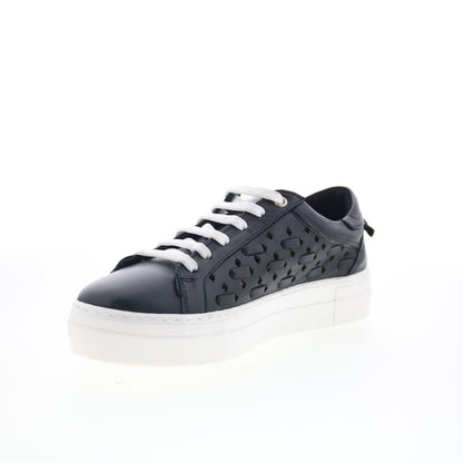 Miz Mooz Murphie Womens Black Leather Lace Up Lifestyle Sneakers Shoes