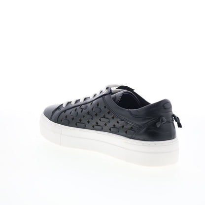 Miz Mooz Murphie Womens Black Leather Lace Up Lifestyle Sneakers Shoes