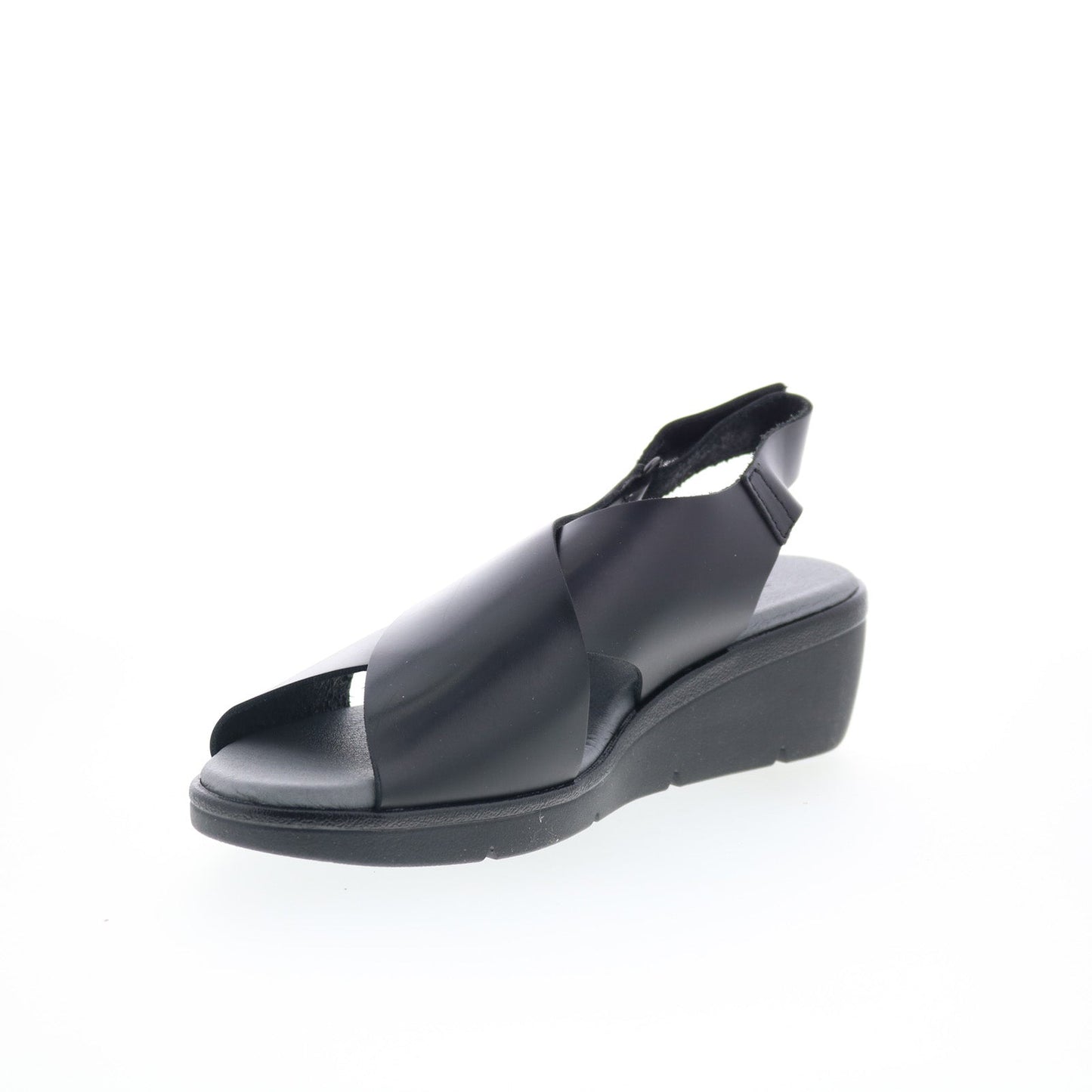 Fly London Nabi NABI058FLY-002 Womens Black Leather Slingback Sandals Shoes