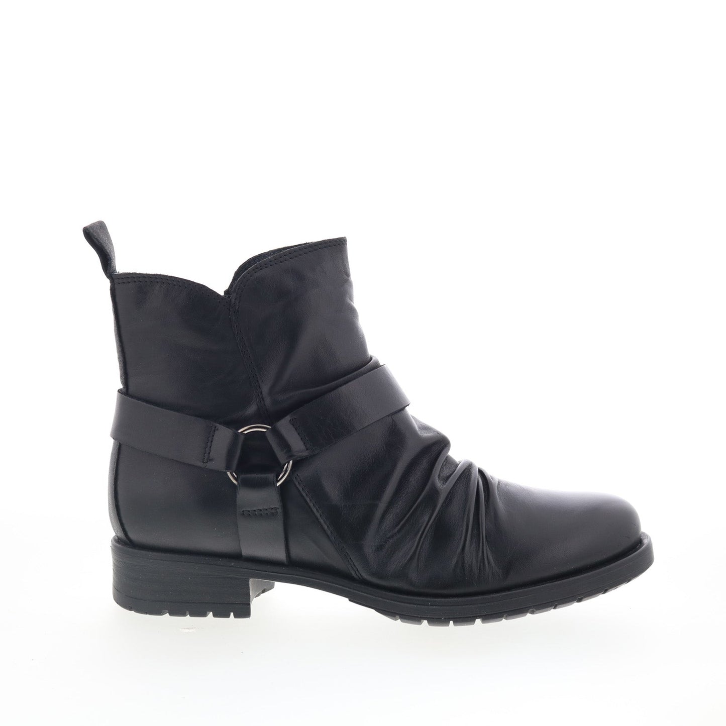 Miz Mooz Paolo Womens Black Leather Zipper Ankle & Booties Boots